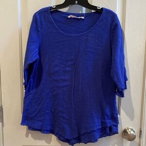 VGUC Soft Surroundings Blue Top